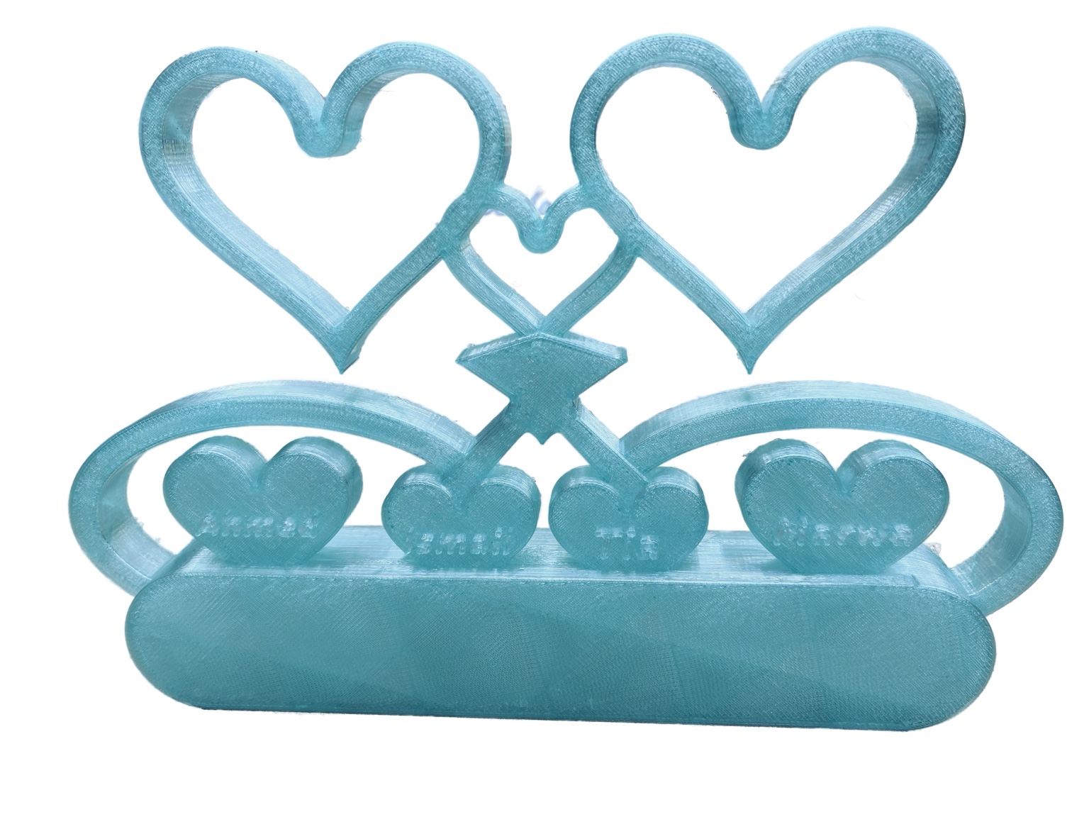 Personalised family keepsake display